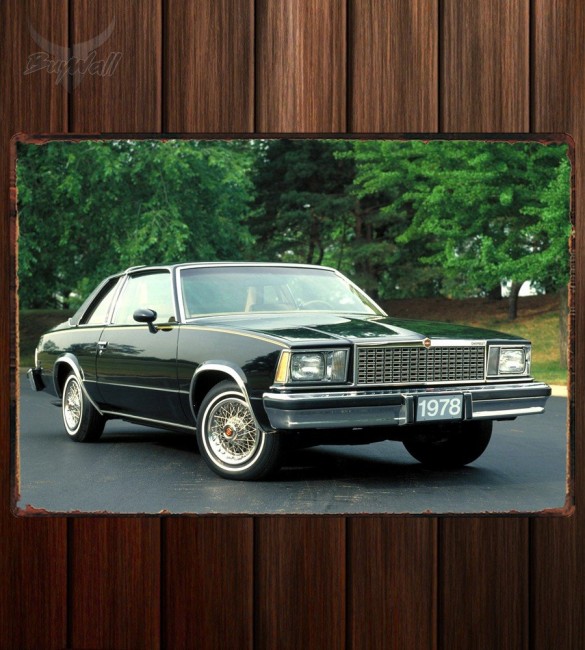 Металлическая табличка Chevrolet Malibu Classic Landau Coupe Металлическая табличка Chevrolet Malibu Classic Landau Coupe